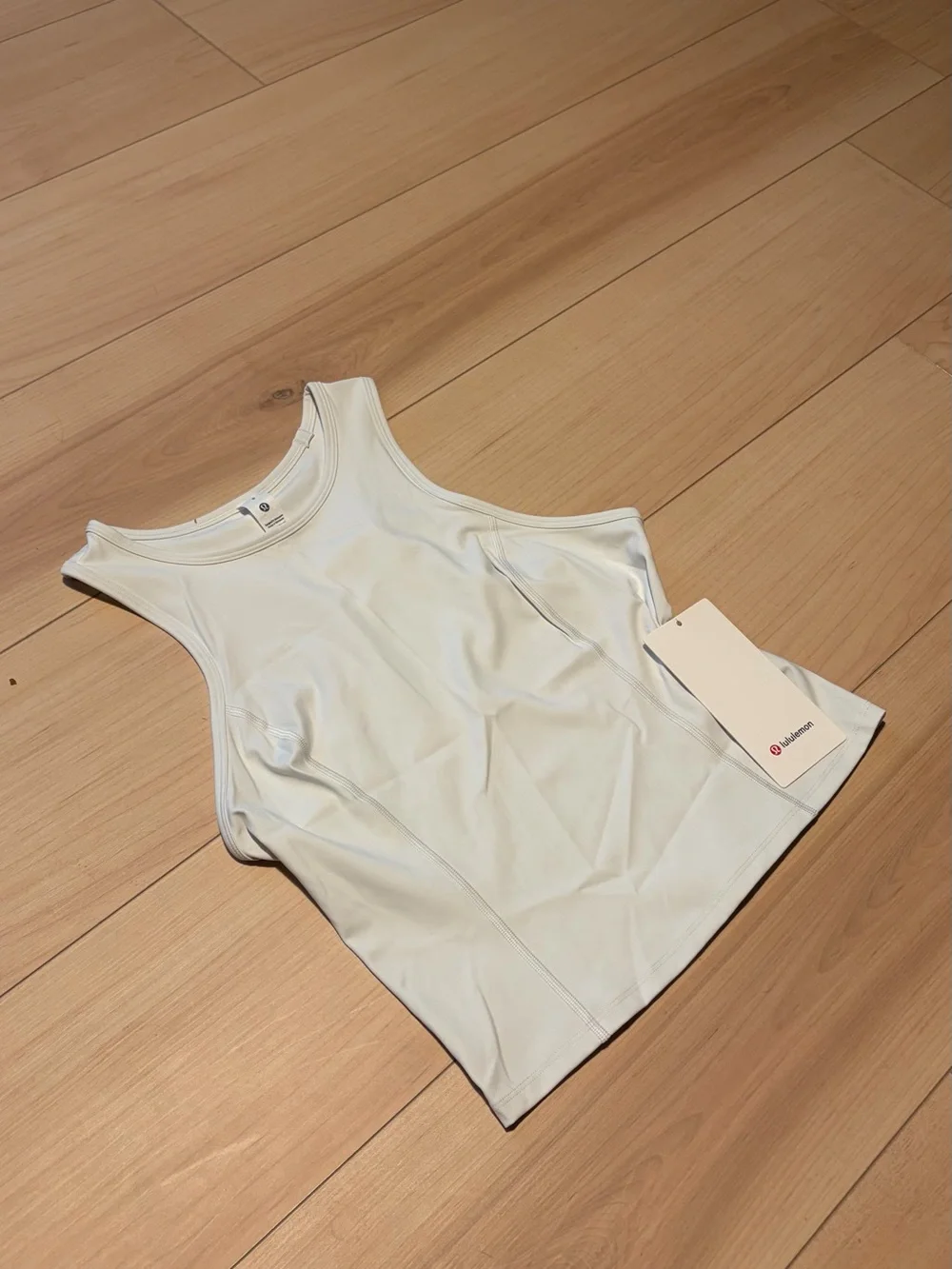 Lululemon White High-Neck Athletic Tank Top NWT - Size 8